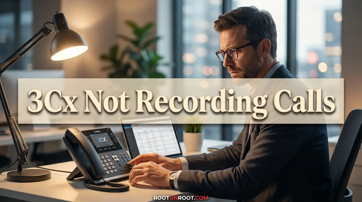 3Cx Not Recording Calls-FI