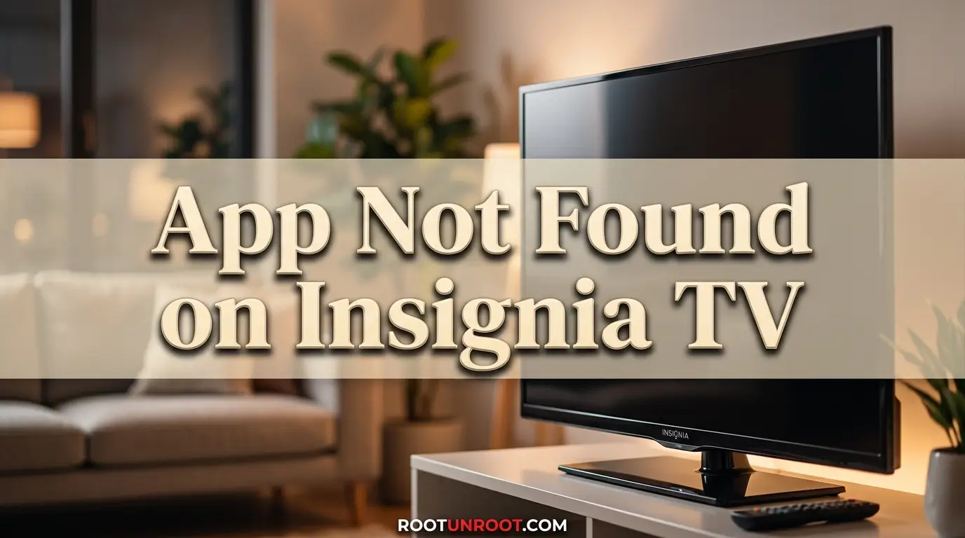 App Not Found on Insignia TV-FI