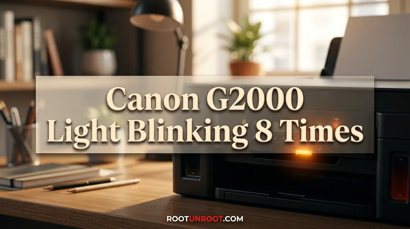 Canon G2000 Light Blinking 8 Times-FI