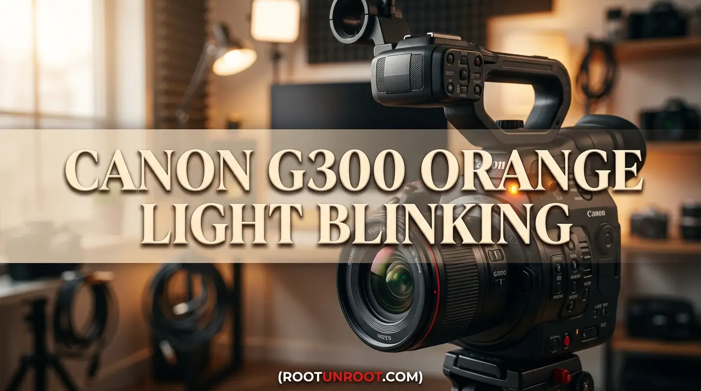 Canon G300 Orange Light Blinking-FI