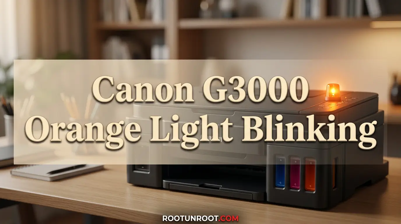Canon G3000 Orange Light Blinking-FI