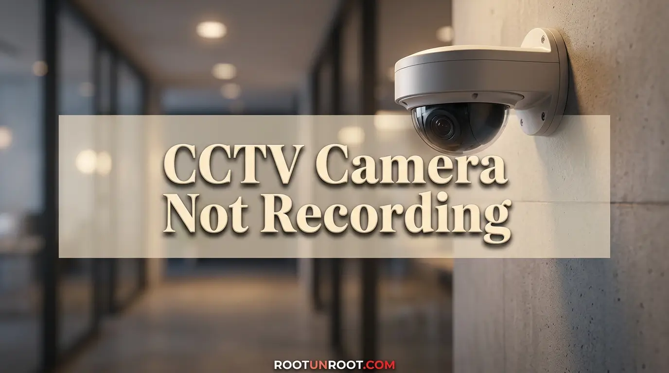 Cctv Camera Not Recording-FI