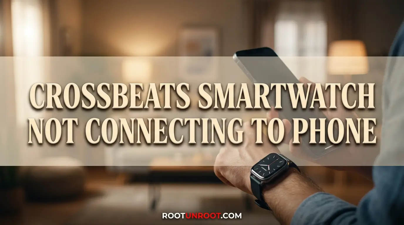 Crossbeats Smartwatch Not Connecting to Phone-FI