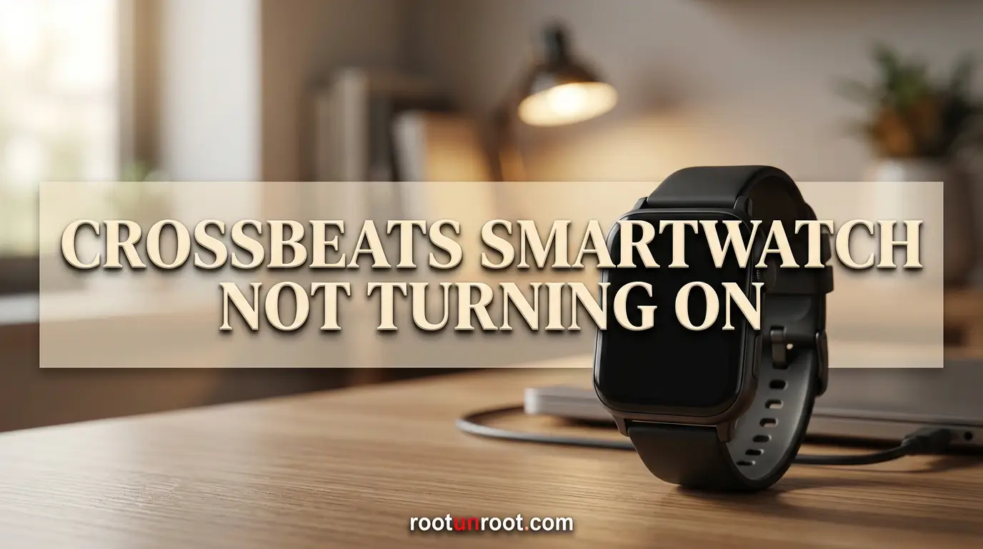 Crossbeats Smartwatch Not Turning On-FI
