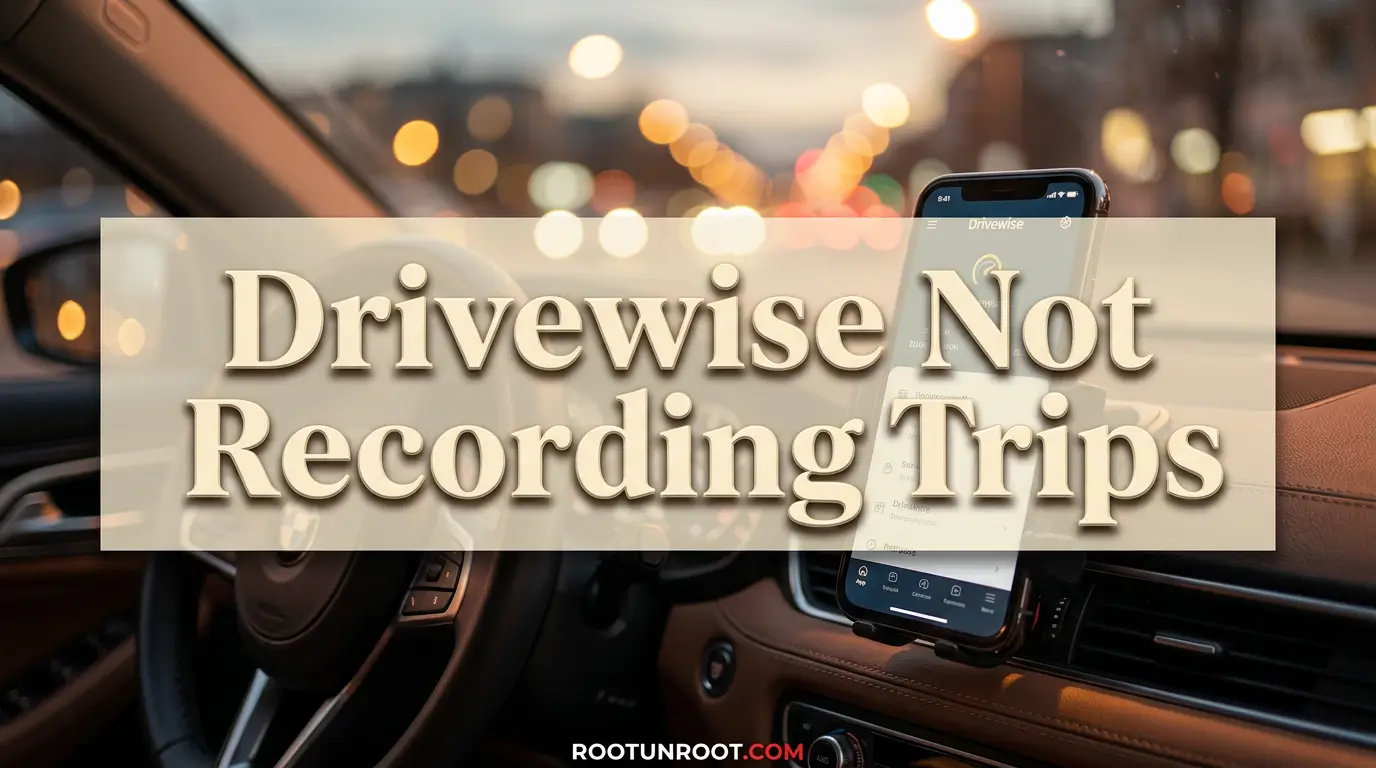 Drivewise Not Recording Trips-FI