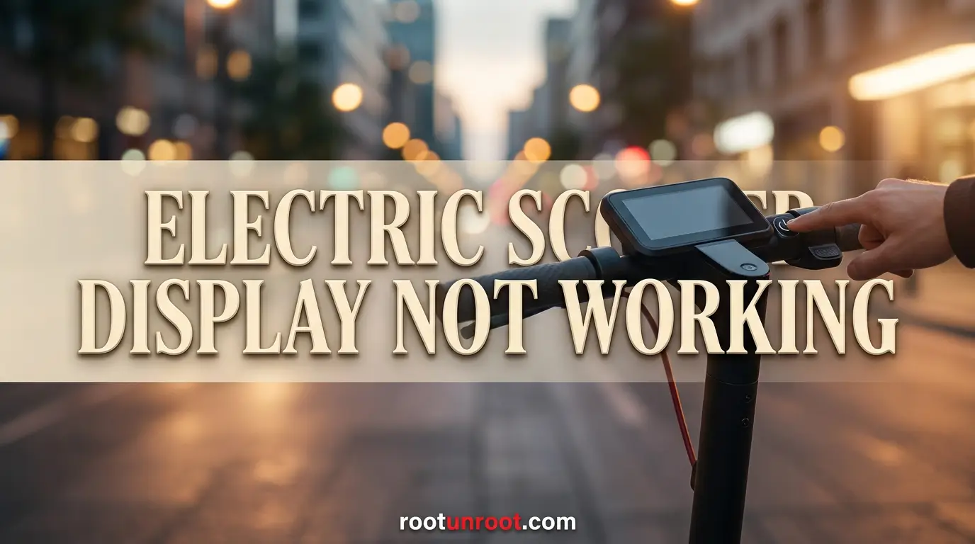 Electric Scooter Display Not Working-FI