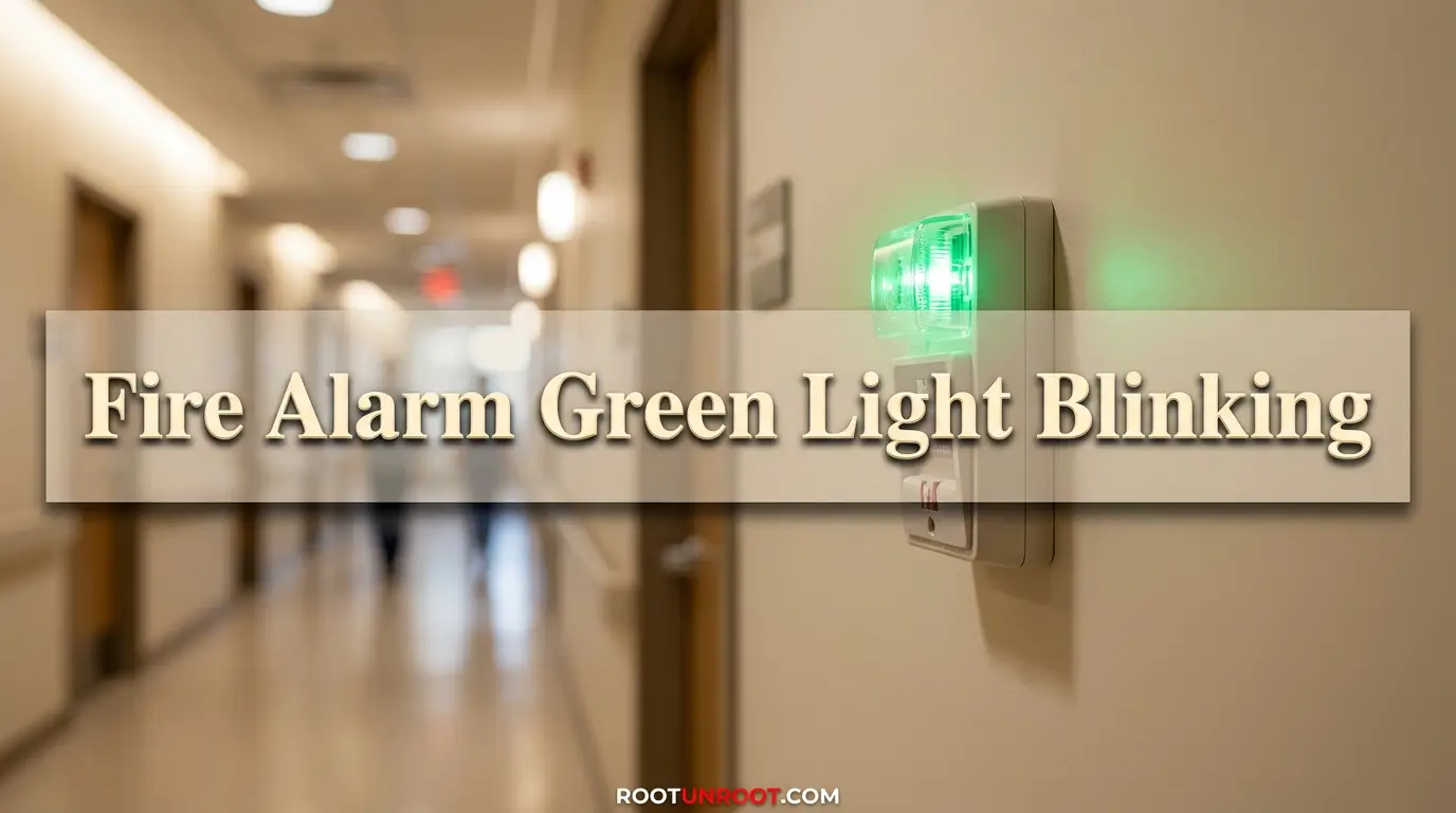 Fire Alarm Green Light Blinking-FI
