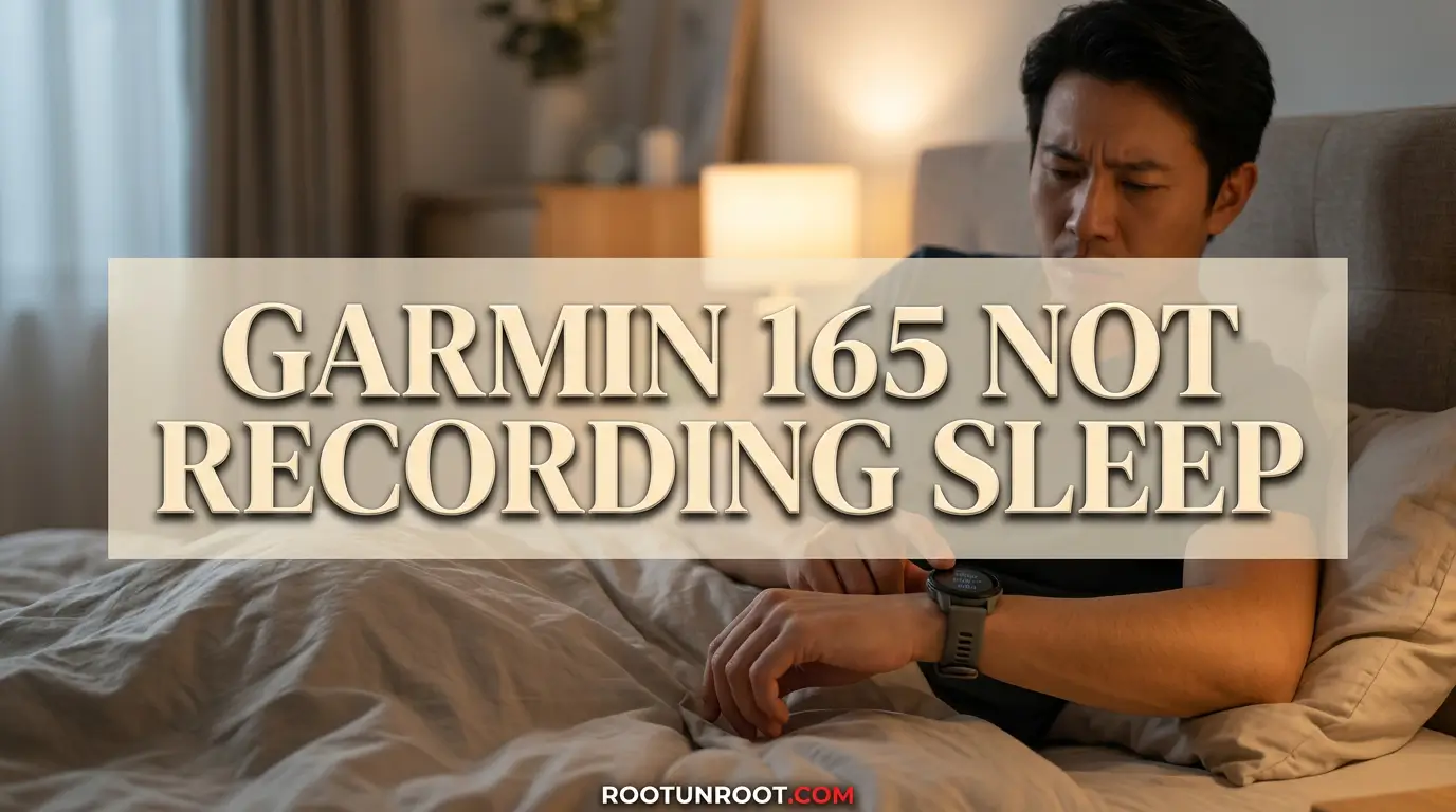 Garmin 165 Not Recording Sleep-FI