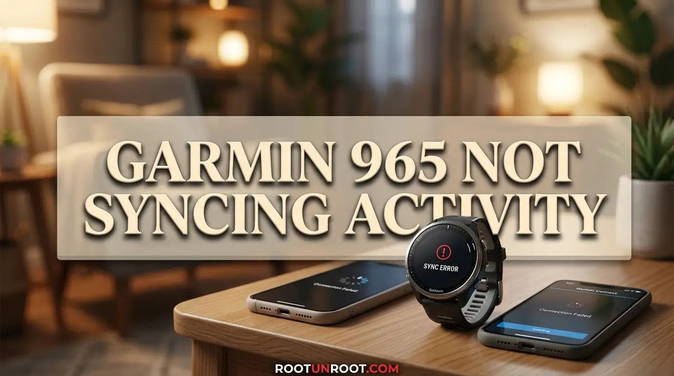 Garmin 965 Not Syncing Activity-FI