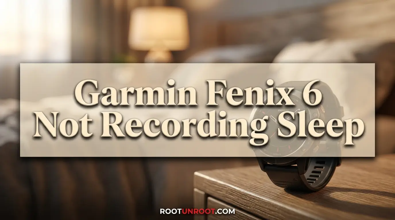 Garmin Fenix 6 Not Recording Sleep-FI