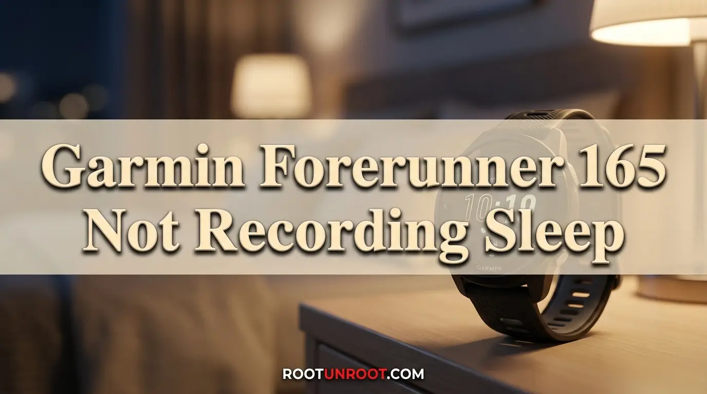 Garmin Forerunner 165 Not Recording Sleep-FI