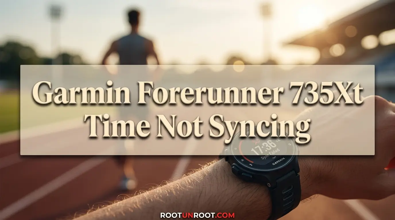 Garmin Forerunner 735Xt Time Not Syncing