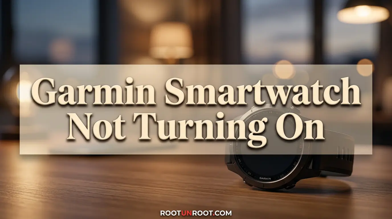 Garmin Smartwatch Not Turning On-FI