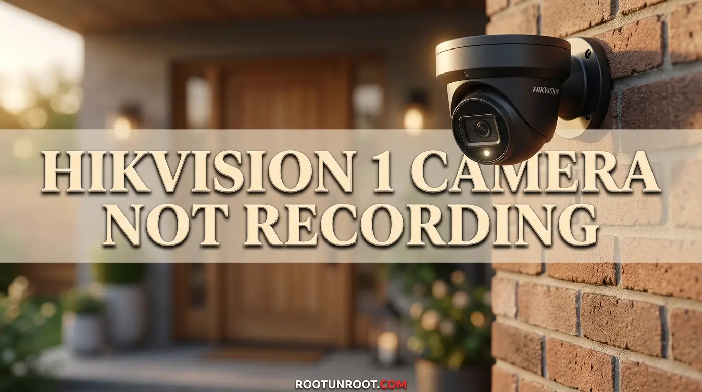 Hikvision 1 Camera Not Recording-FI