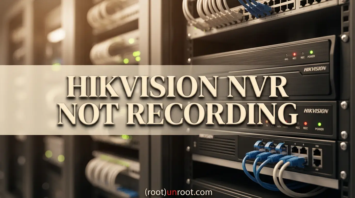 Hikvision NVR Not Recording-FI