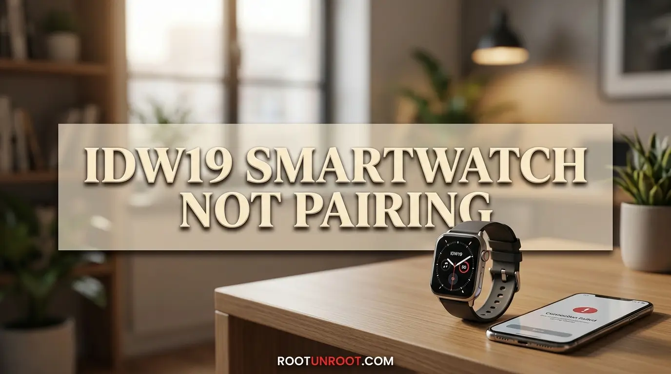 Idw19 Smartwatch Not Pairing-FI