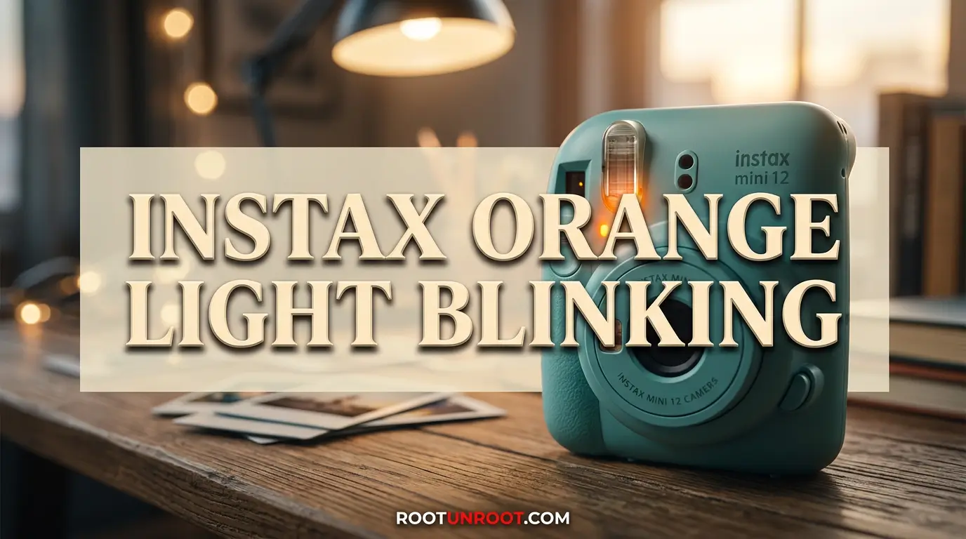 Instax Orange Light Blinking-FI