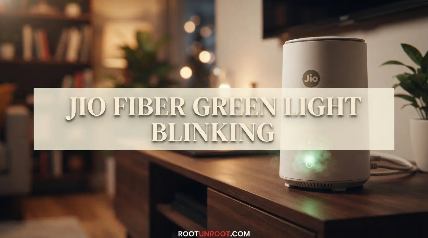 Jio Fiber Green Light Blinking-FI