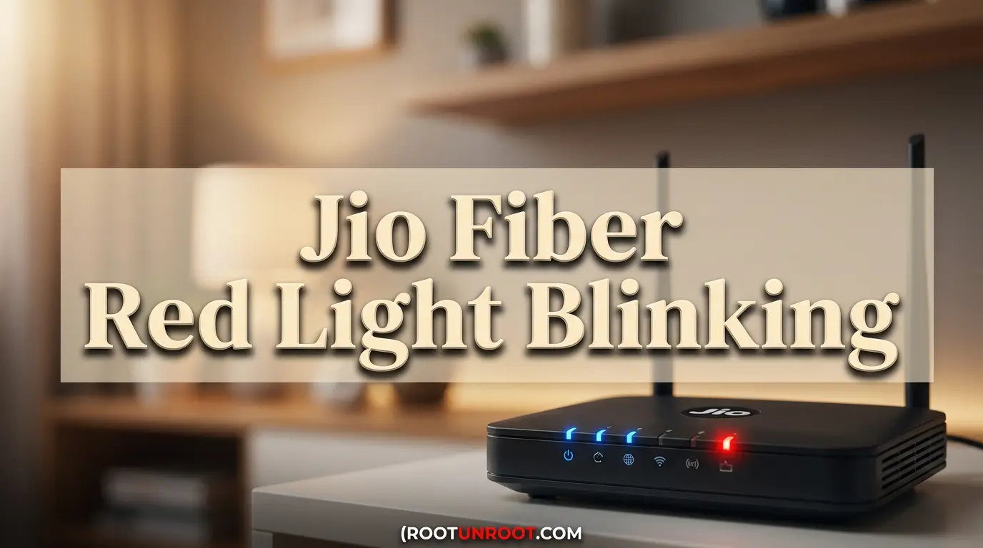 Jio Fiber Red Light Blinking-FI