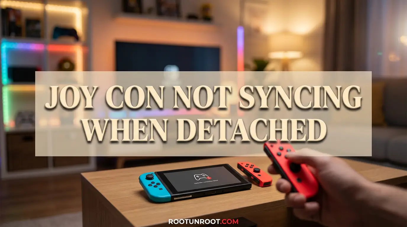 Joy Con Not Syncing When Detached-FI
