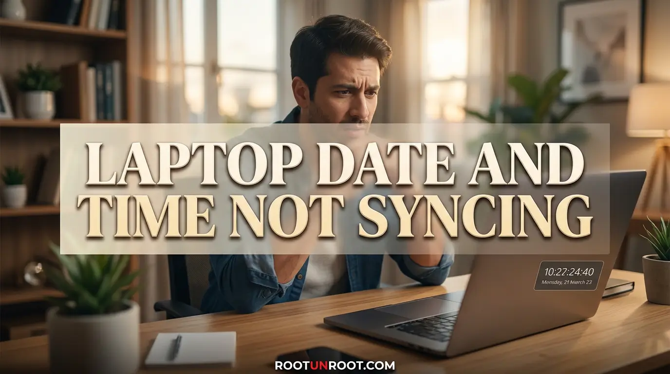 Laptop Date And Time Not Syncing-FI