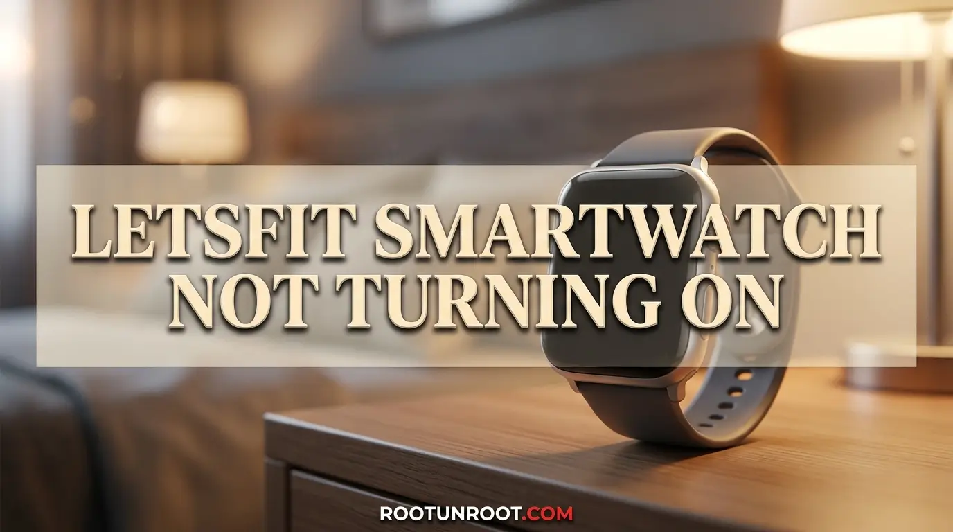 Letsfit Smartwatch Not Turning On-FI