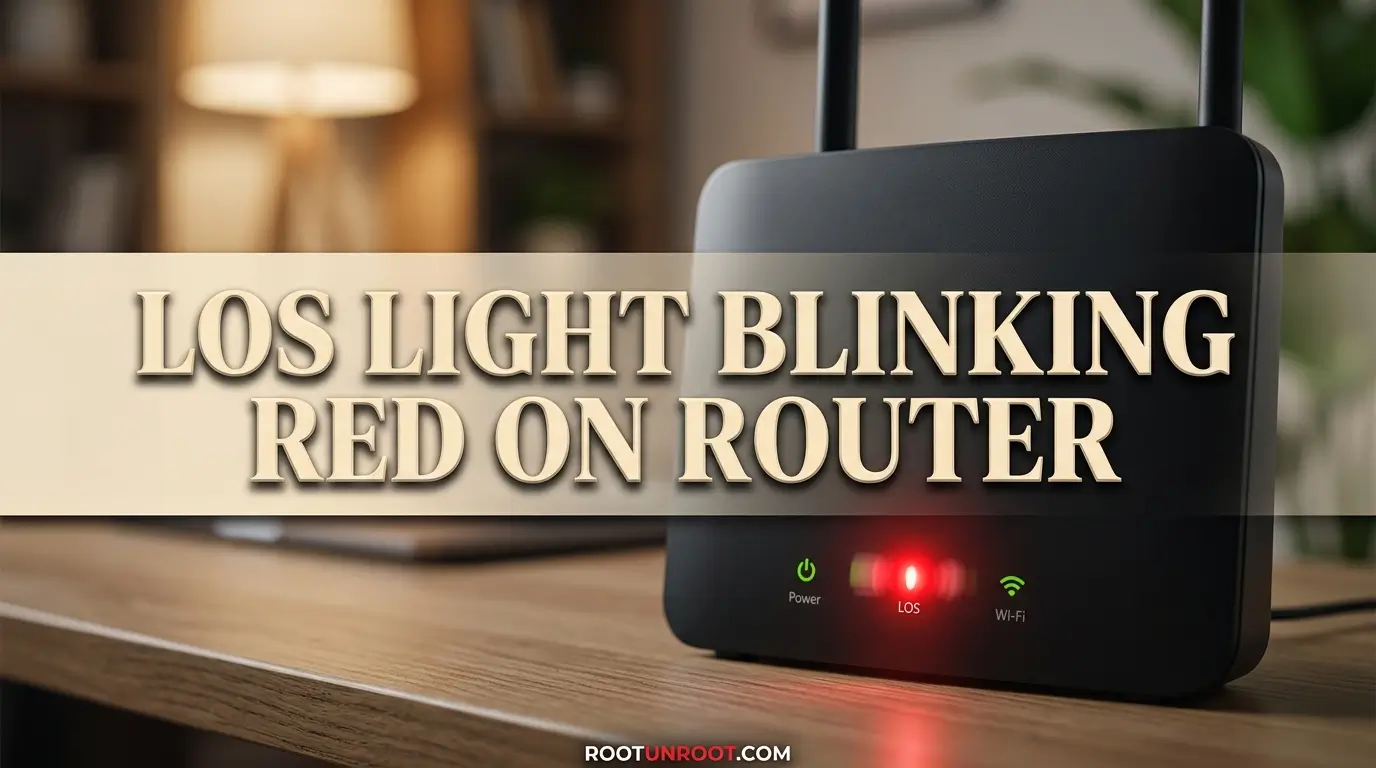 Los Light Blinking Red on Router-FI