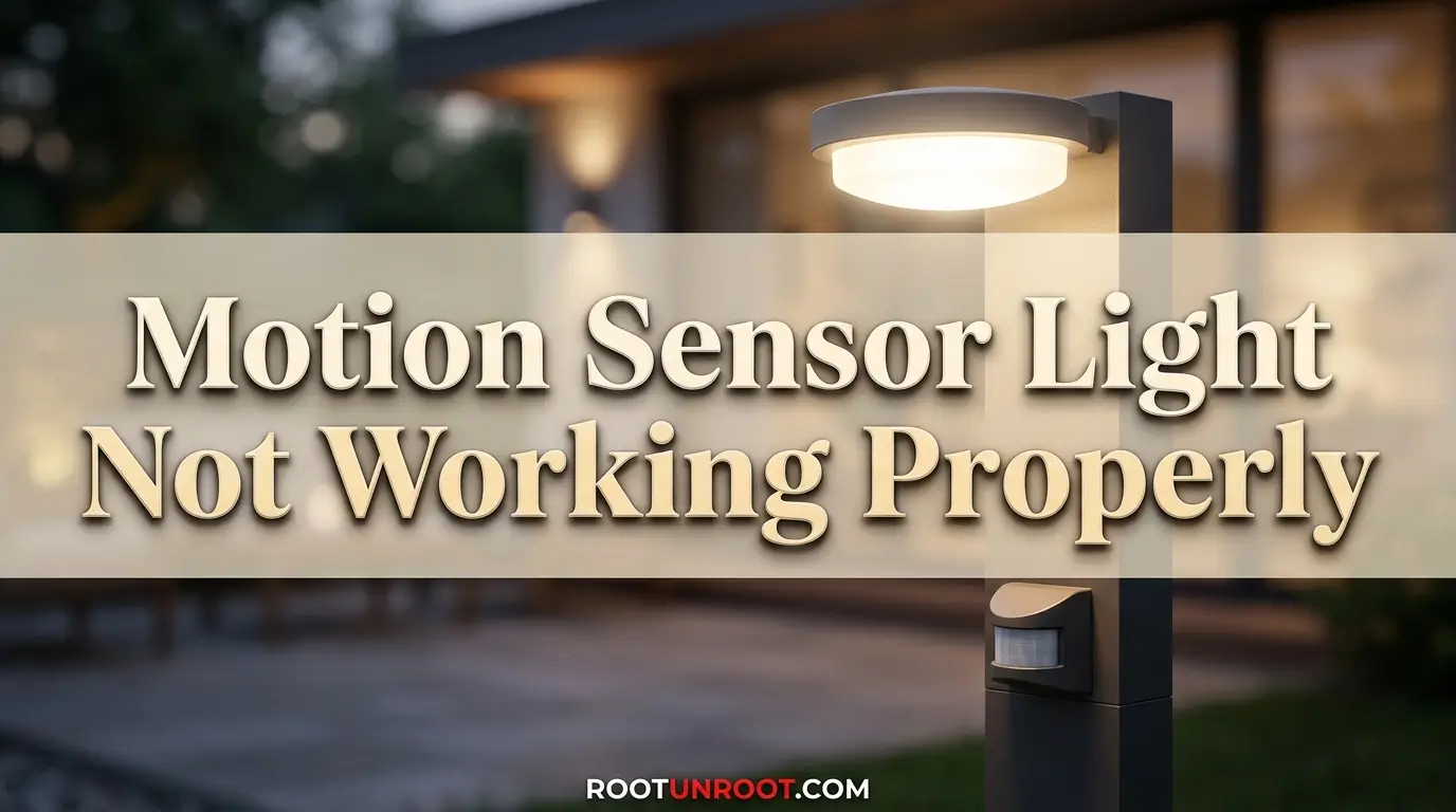 Motion Sensor Light Not Working Properly-FI