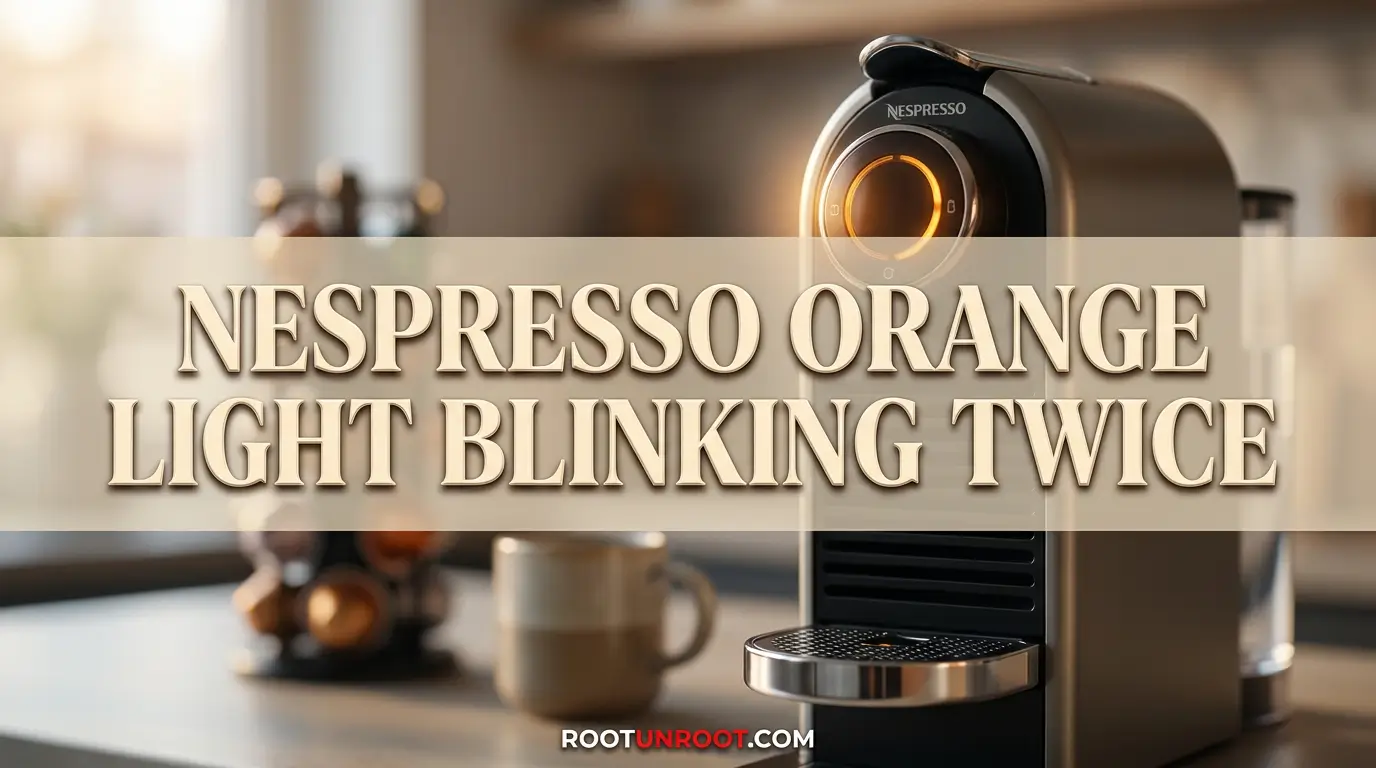 Nespresso Orange Light Blinking Twice-FI