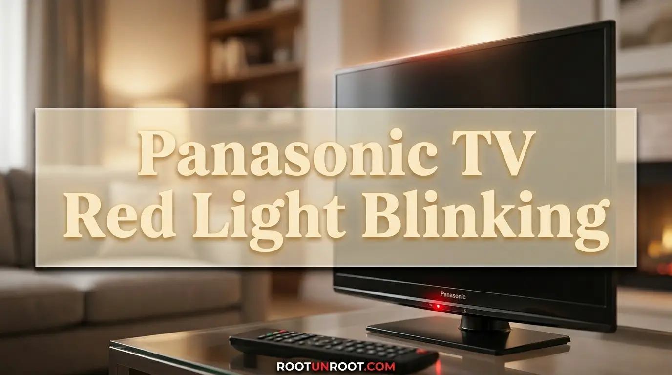 Panasonic TV Red Light Blinking-FI