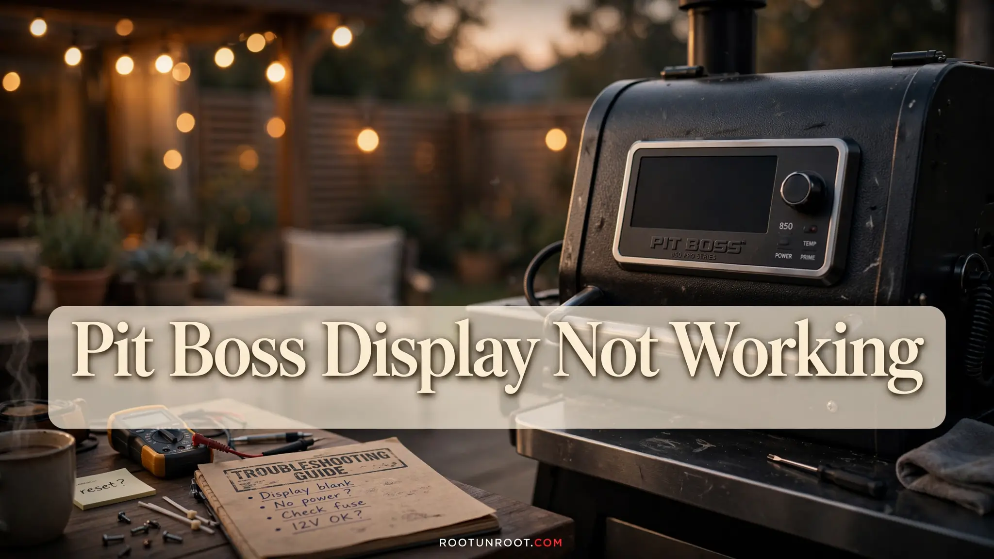 Pit Boss Display Not Working-FI