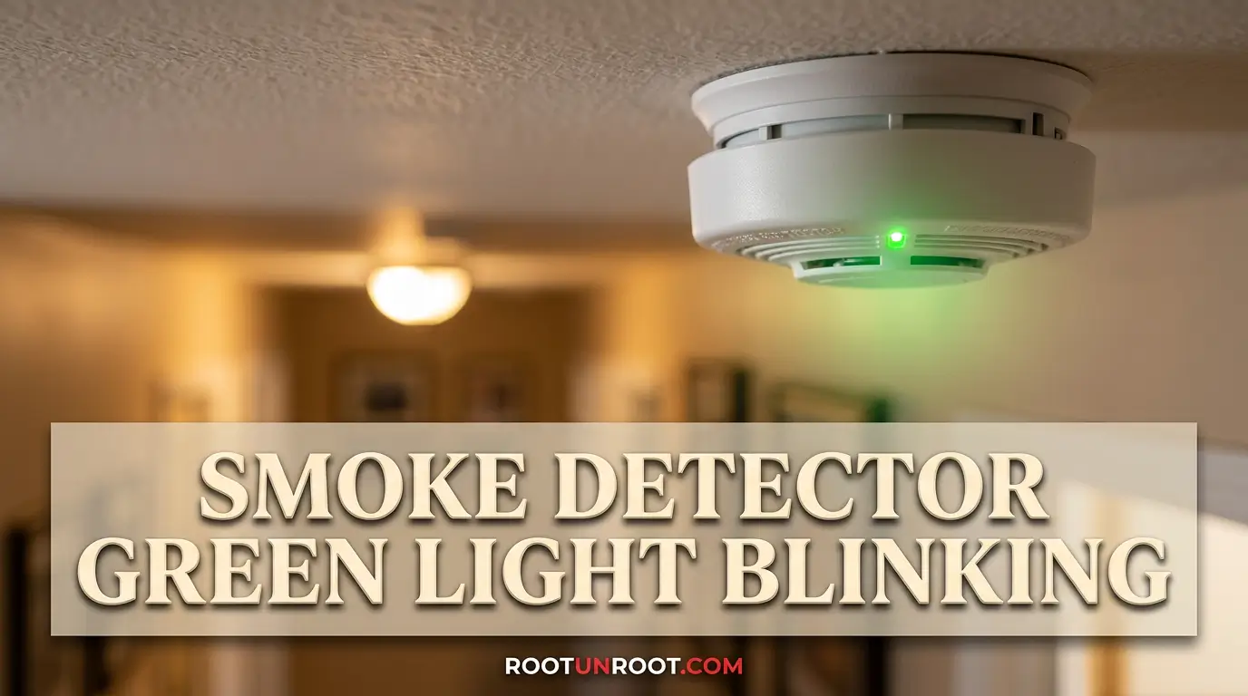 Smoke Detector Green Light Blinking-FI