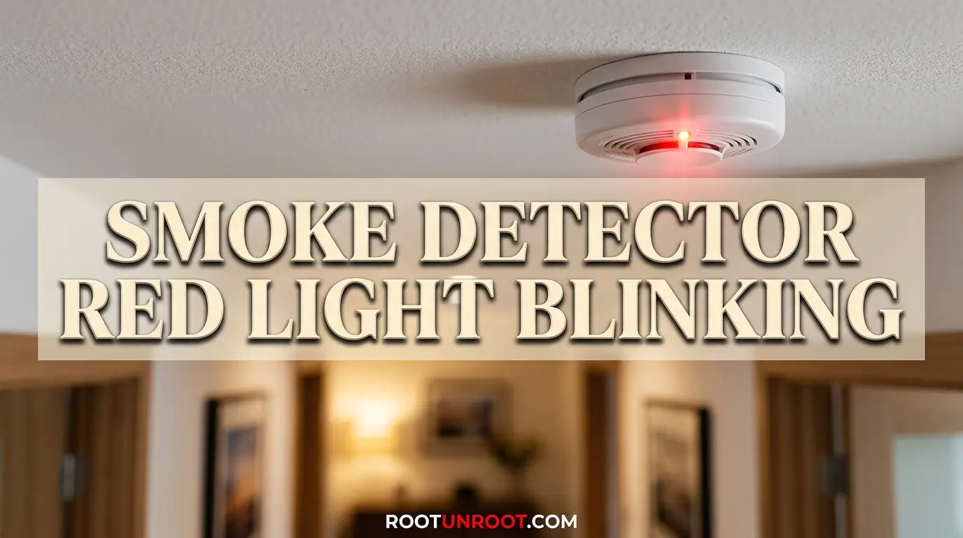 Smoke Detector Red Light Blinking-FI