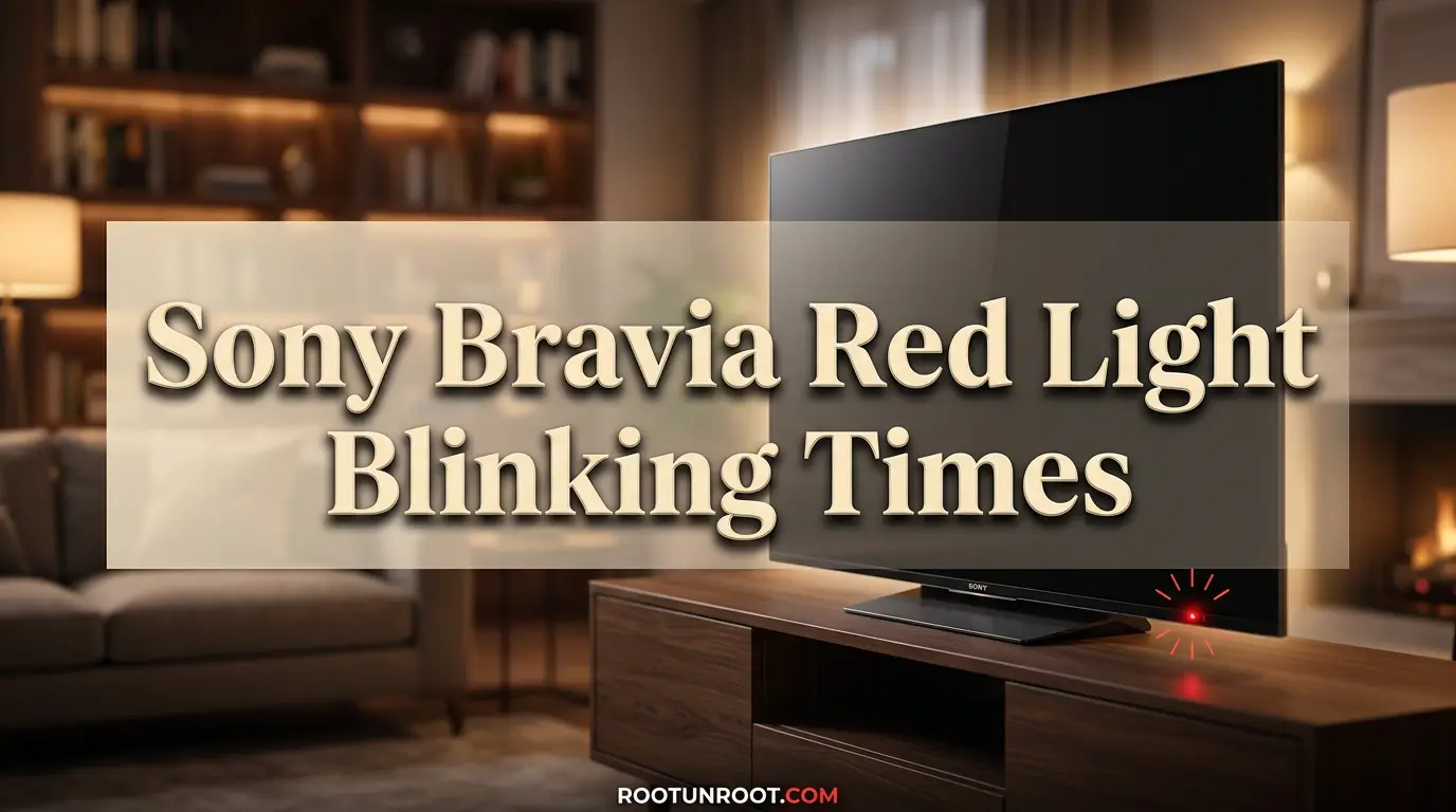 Sony Bravia Red Light Blinking Times-FI