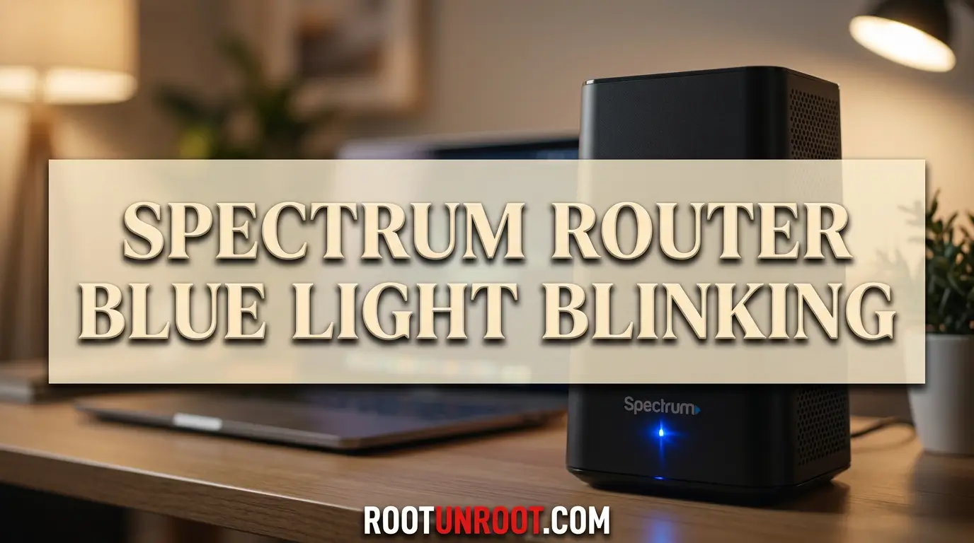 Spectrum Router Blue Light Blinking-FI
