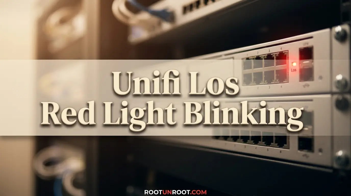 Unifi Los Red Light Blinking-FI