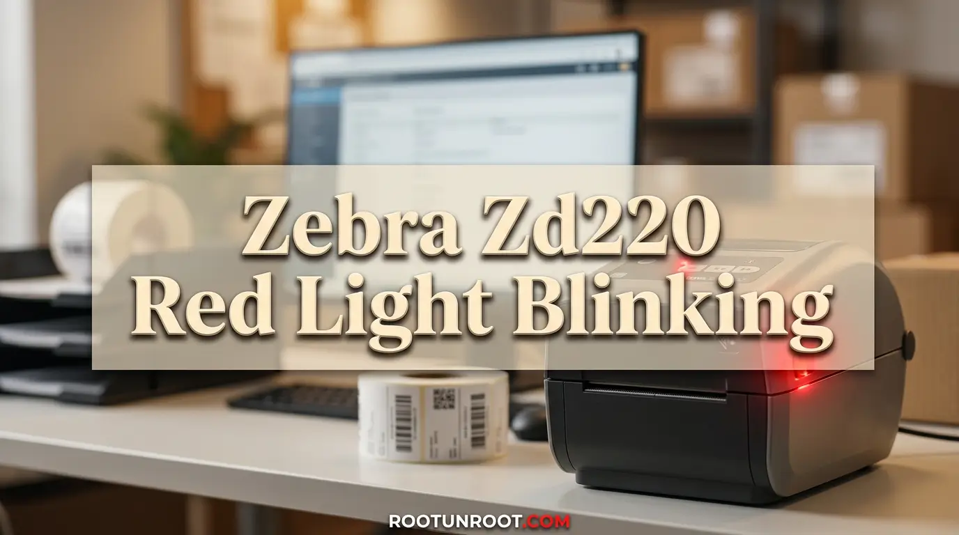 Zebra Zd220 Red Light Blinking-FI