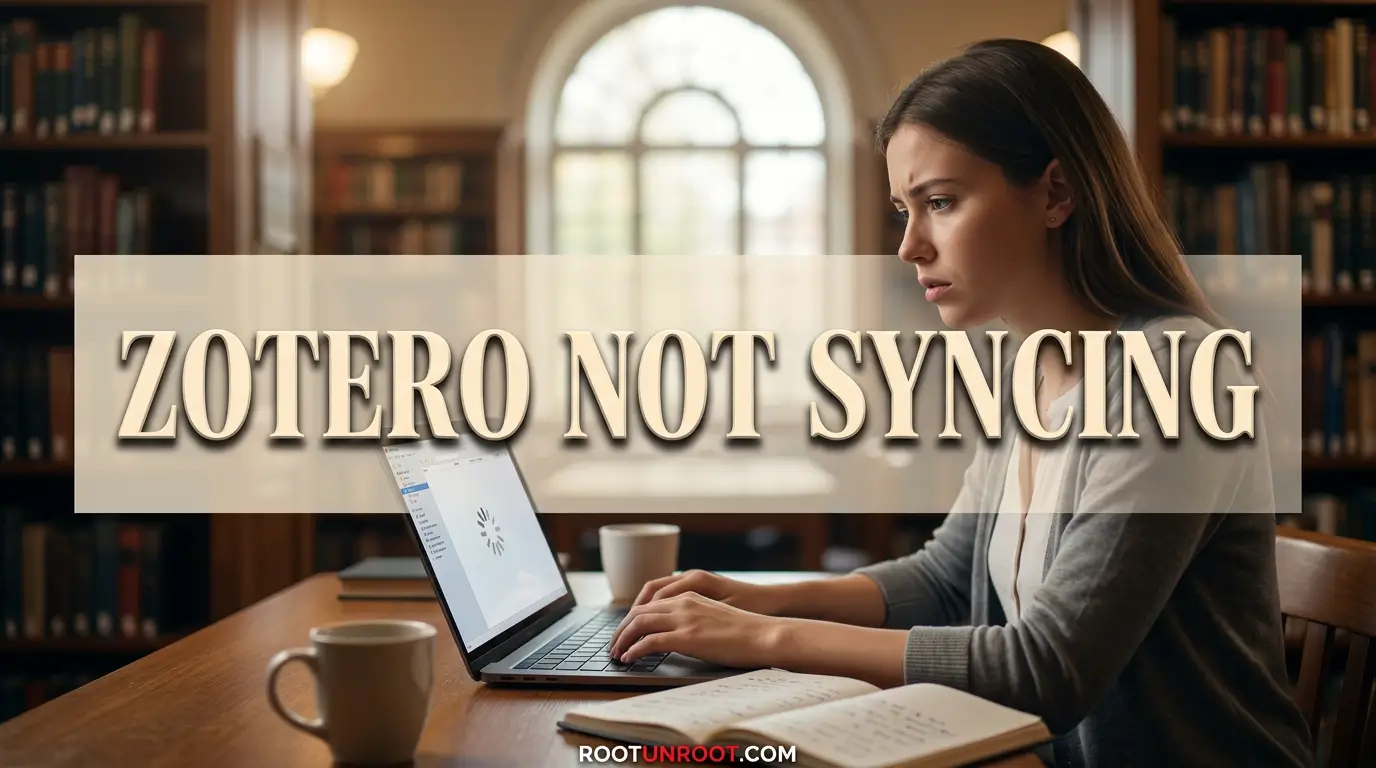 Zotero Not Syncing-FI