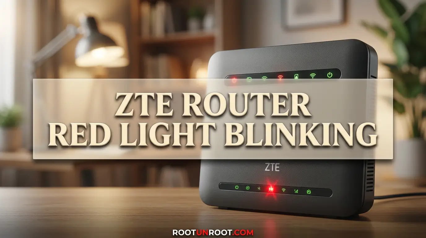 Zte Router Red Light Blinking-FI