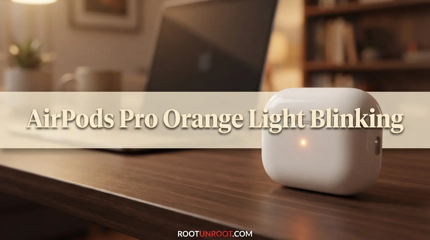 Airpods Pro Orange Light Blinking-FI