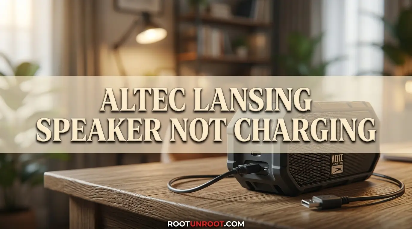Altec Lansing Speaker Not Charging-FI