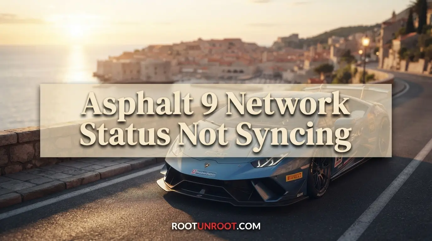 Asphalt 9 Network Status Not Syncing-FI