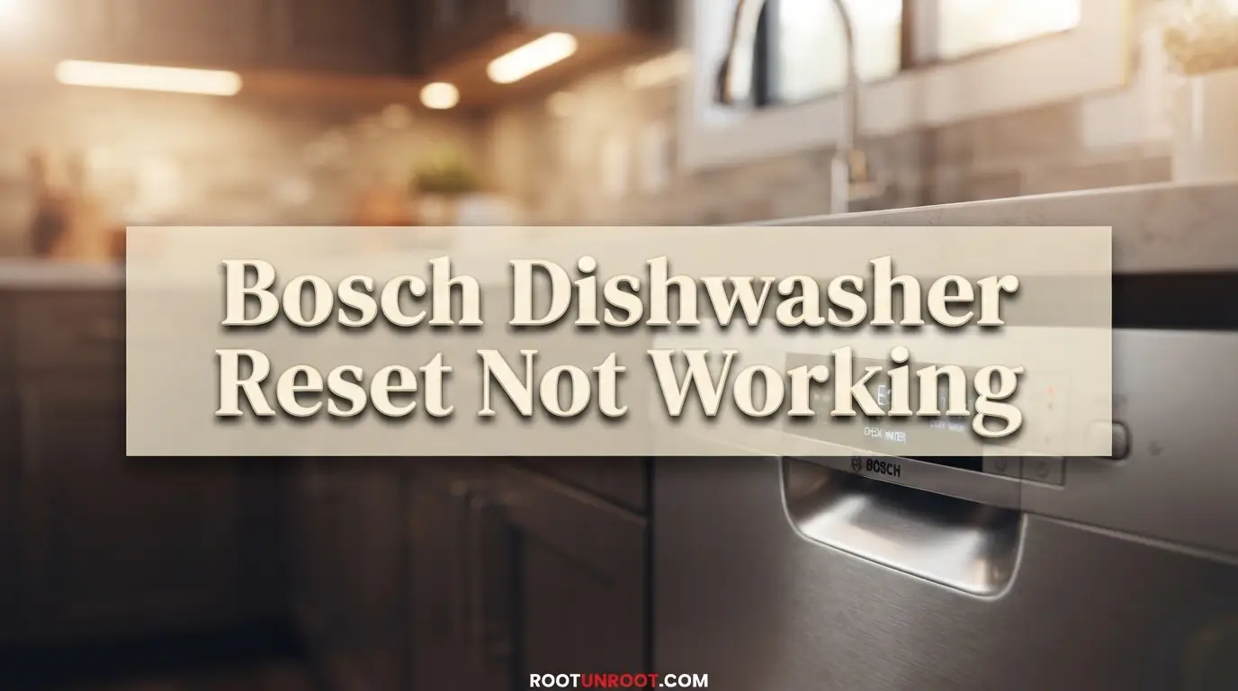 Bosch Dishwasher Reset Not Working-FI