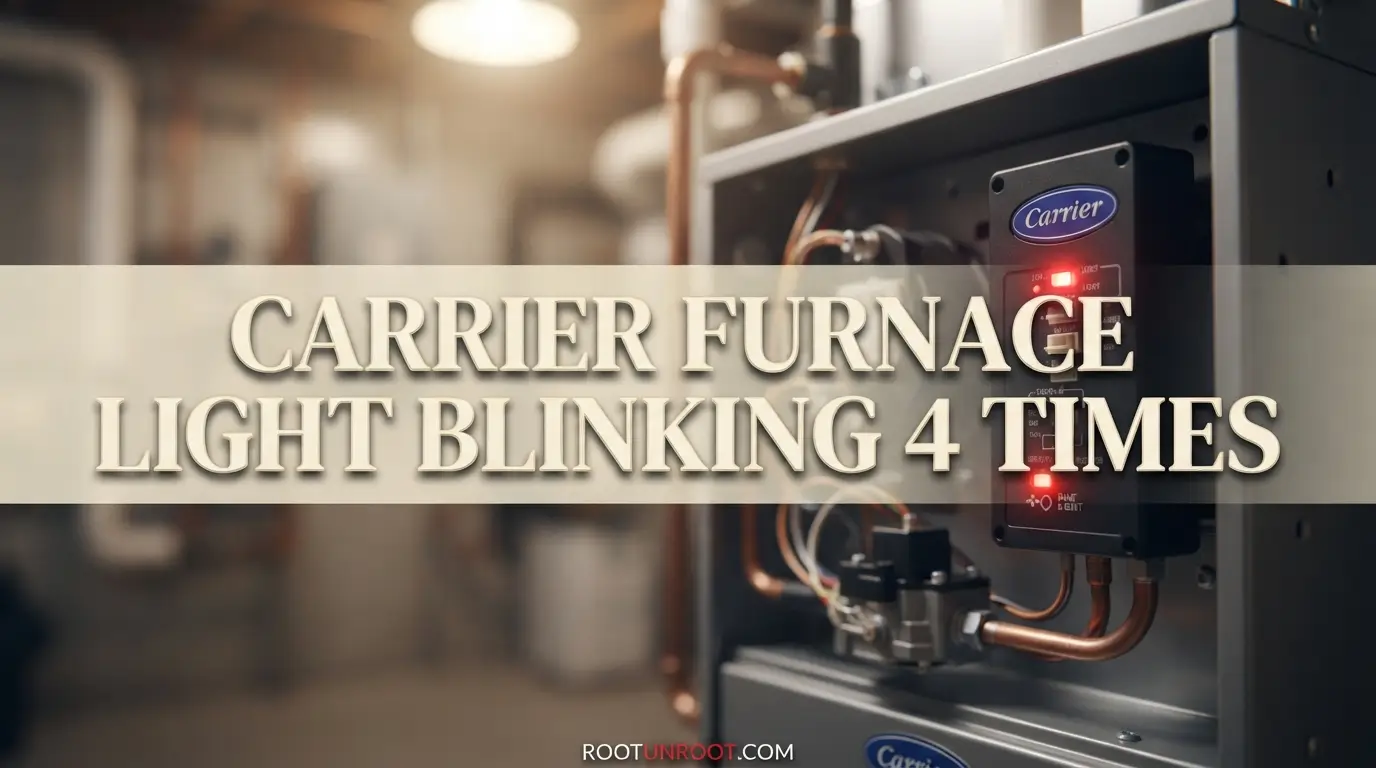 Carrier Furnace Light Blinking 4 Times-FI