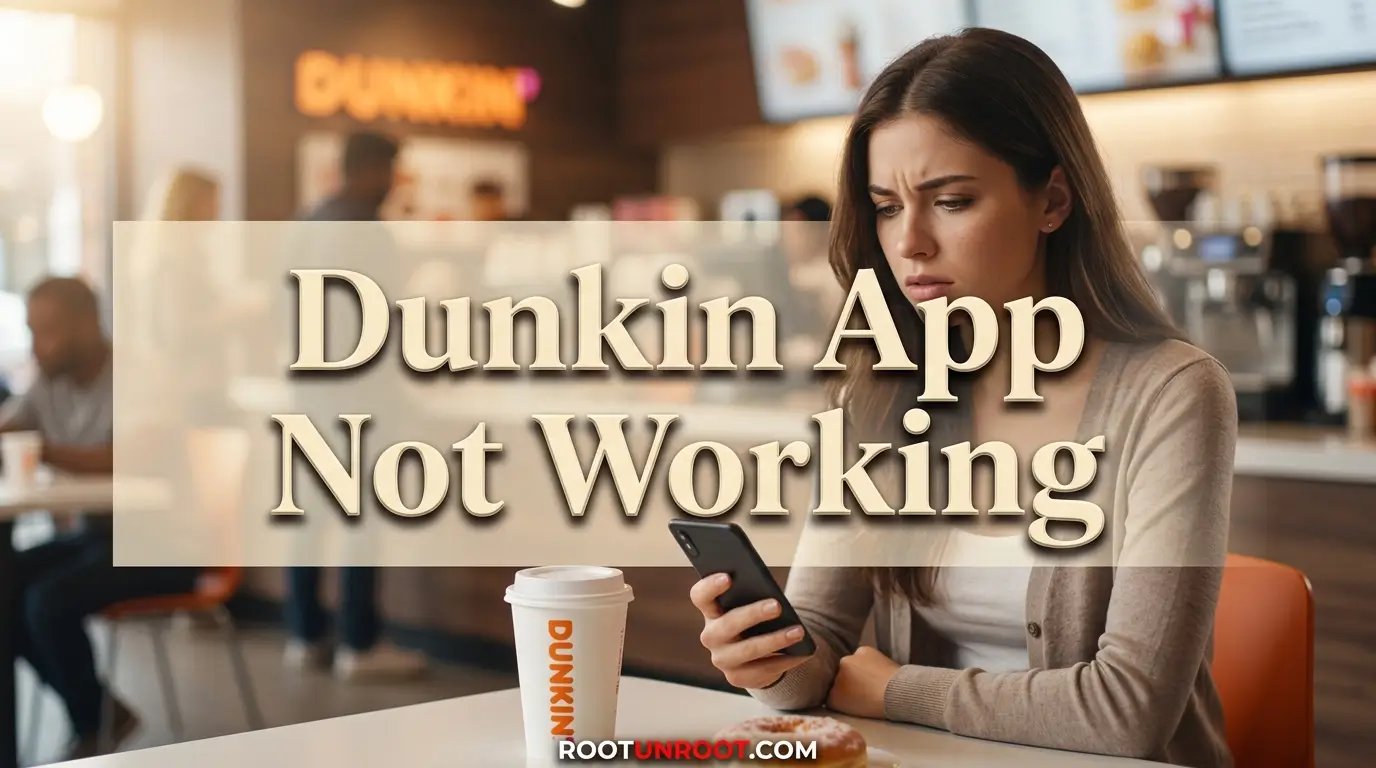 Dunkin App Not Working-FI