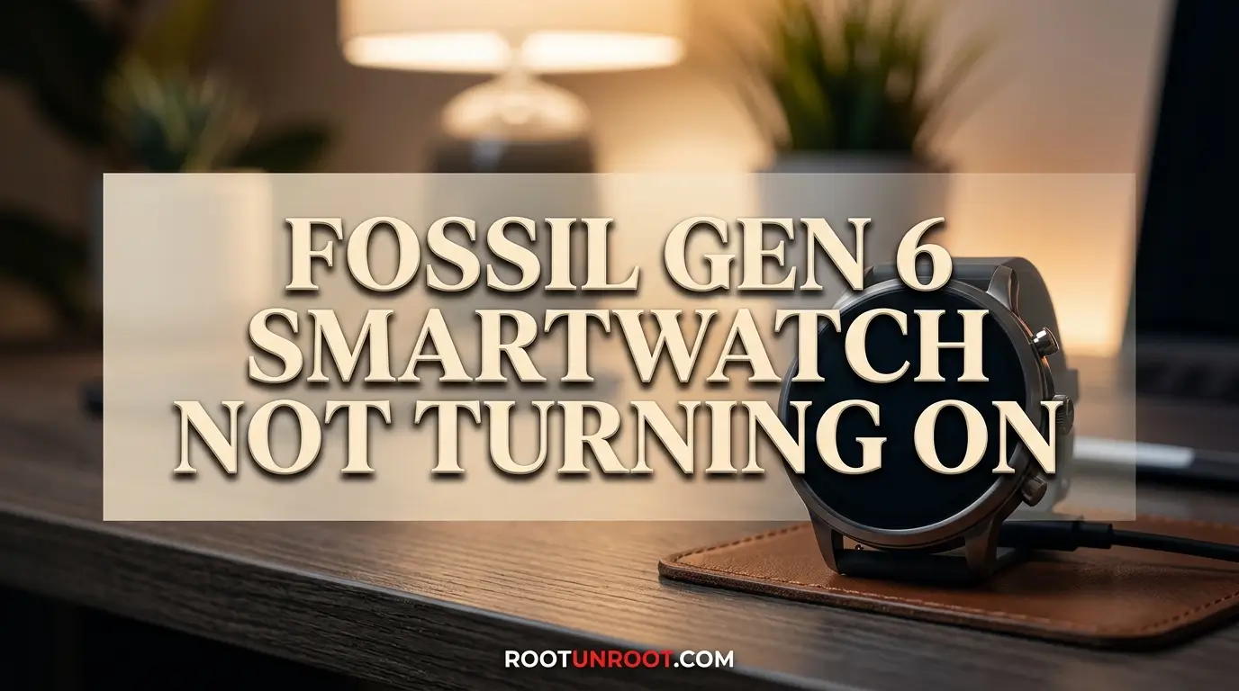 Fossil Gen 6 Smartwatch Not Turning On-FI