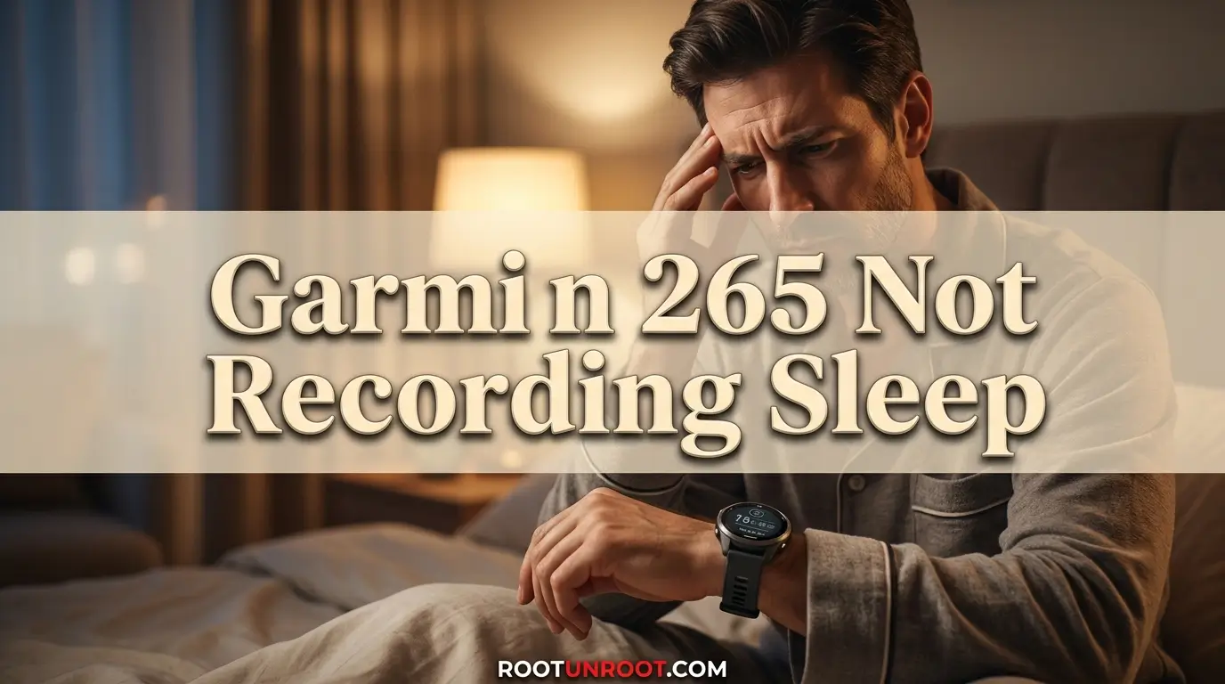 Garmin 265 Not Recording Sleep-FI