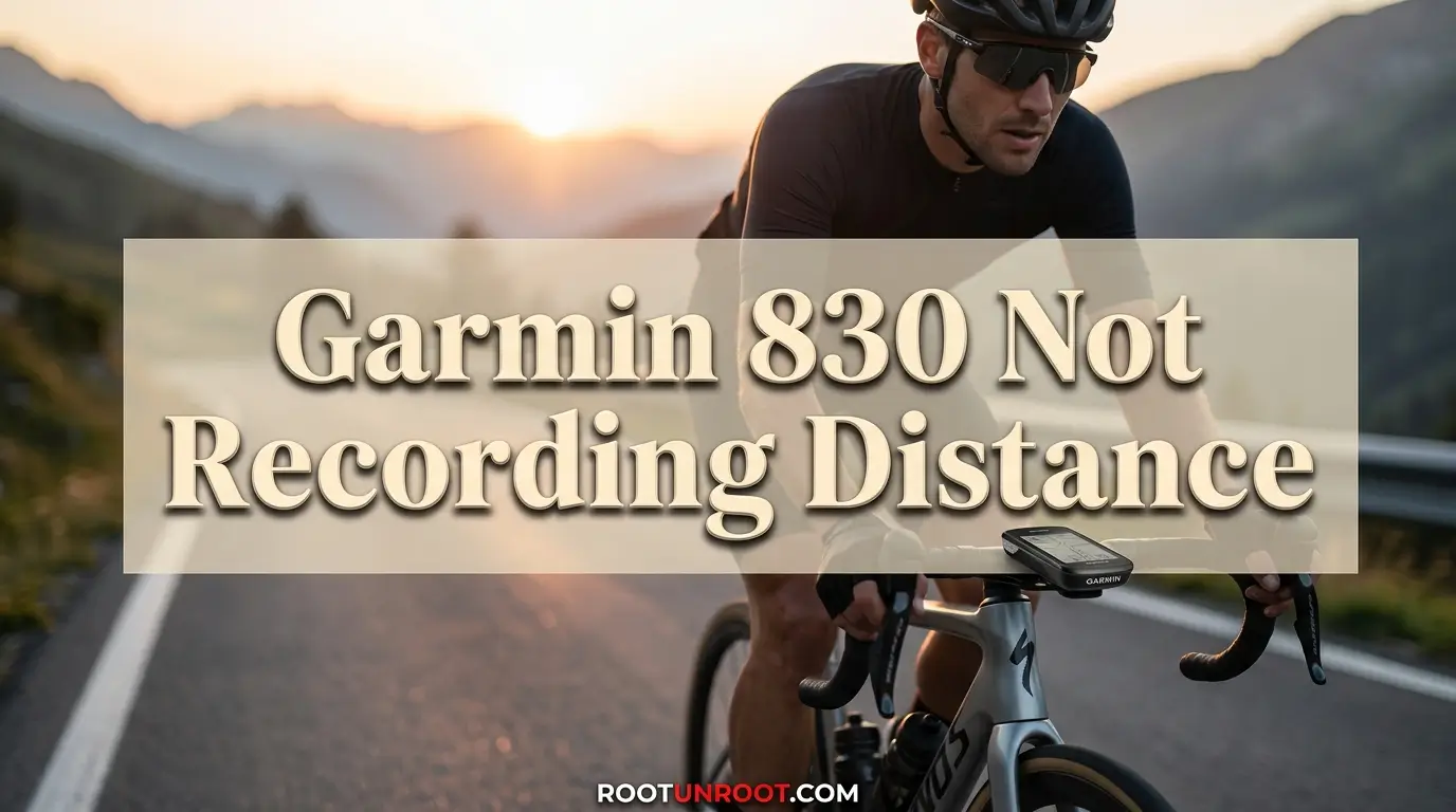 Garmin 830 Not Recording Distance-FI