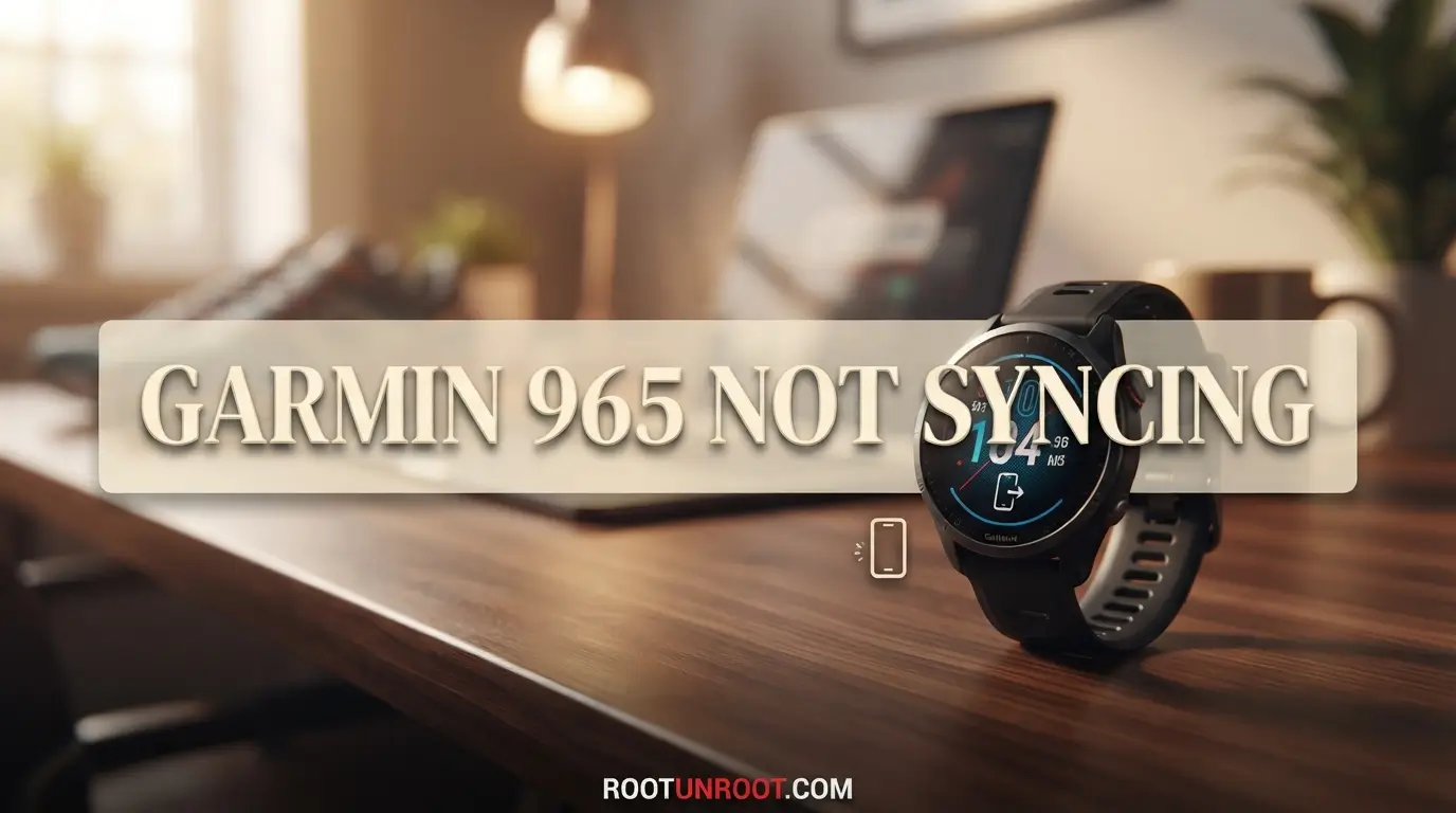 Garmin 965 Not Syncing-FI