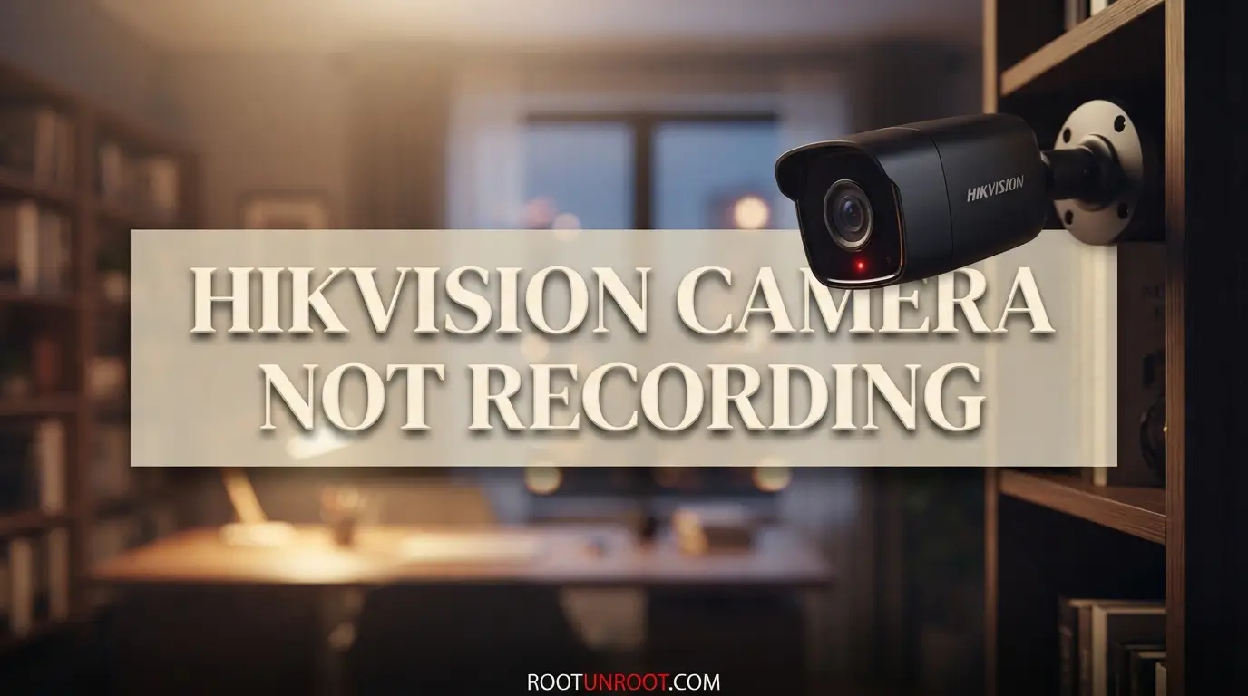Hikvision Camera Not Recording-FI